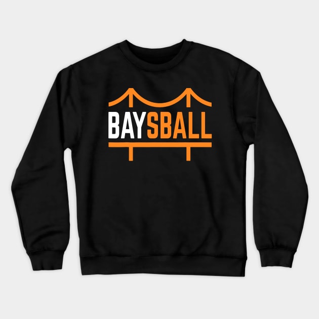 Baseball Inspired San Francisco Baysball Bay Crewneck Sweatshirt by Vigo